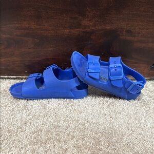 Birkenstock Kids Royal Blue EVA Two-Strap Sandals